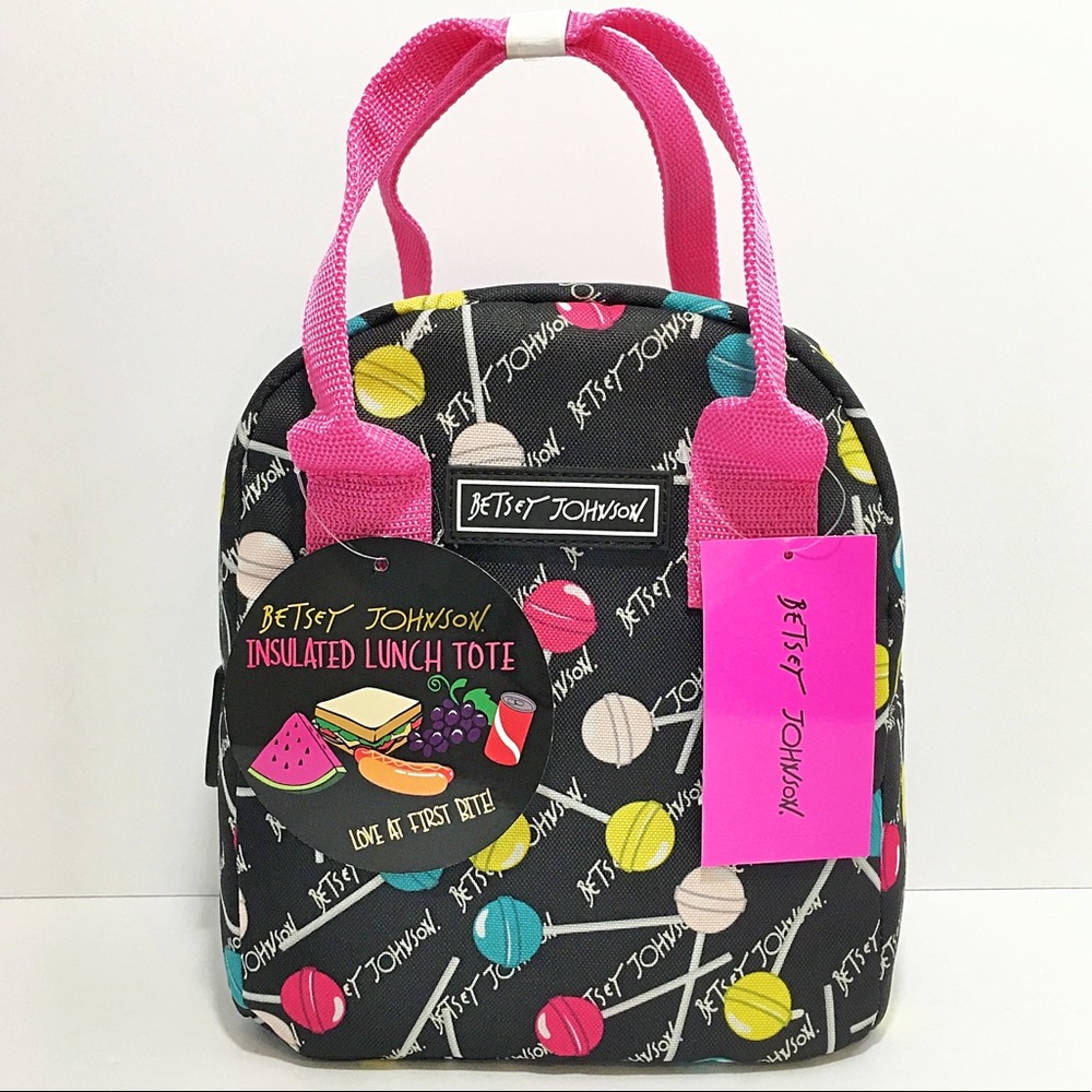 Betsey Johnson Insulated Lollipop Lunch Tote Bag - Picture 8 of 8